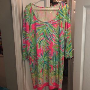 Lilly Pulitzer Beacon Dress Royal Lime Engineered